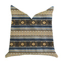 Plutus Daphne Diamante Textured Luxury Throw Pillow  - Double Sided  24' X 24'