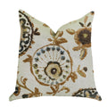 Plutus Daliani Floral Luxury Throw Pillow - Double Sided  16' X 16'