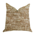 Plutus Ebony Russet Textured Luxury Throw Pillow   - Double Sided  16' X 16'