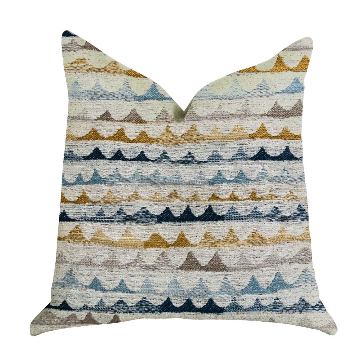 Plutus Caspian Rush Patterned Luxury Throw Pillow - Double Sided  20' X 30' Queen