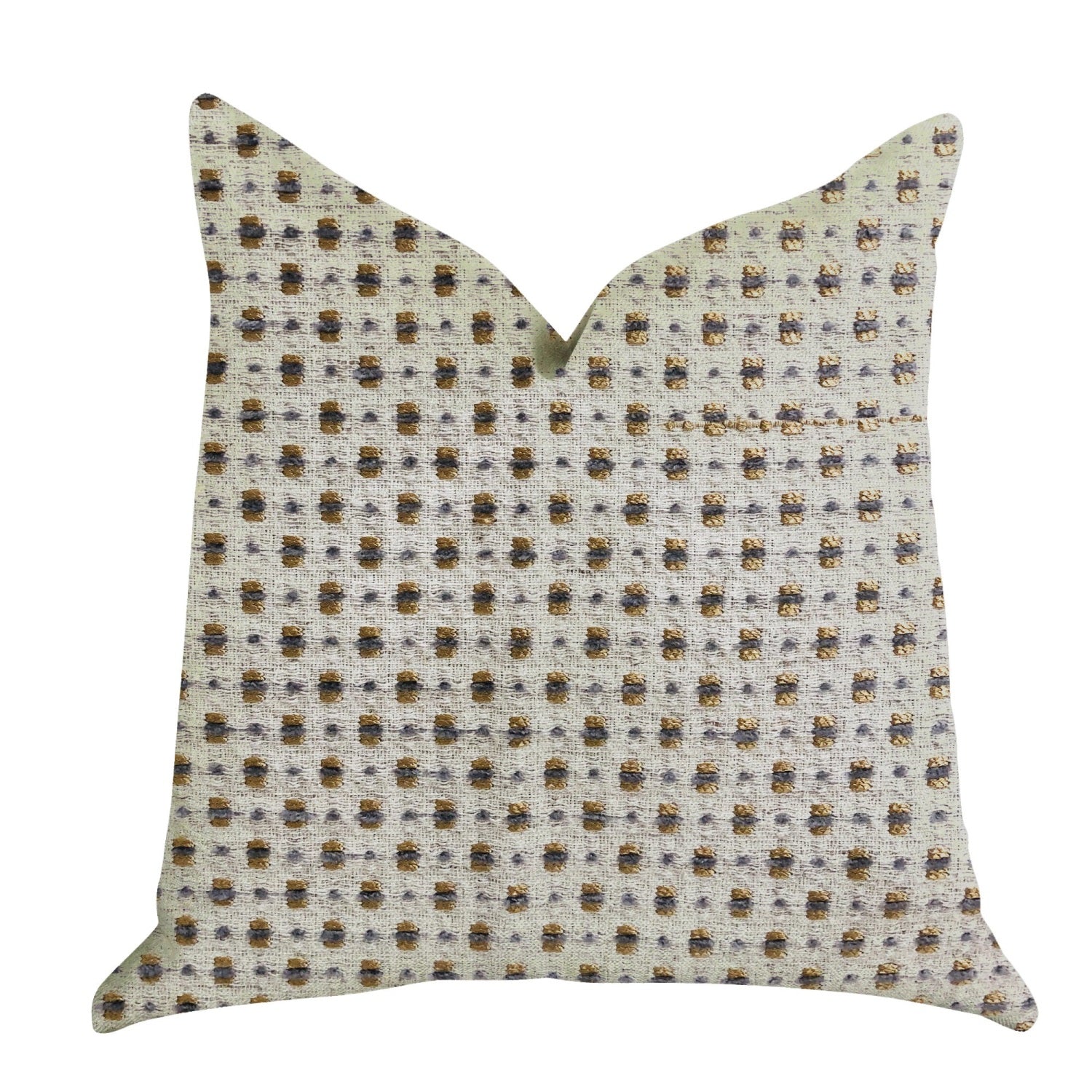 Plutus Haven Pointe Patterned Luxury Throw Pillow  - Double Sided  20' X 20'