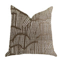 Plutus Metallic Bronze  Luxury Throw Pillow - Double Sided  20' X 26' Standard