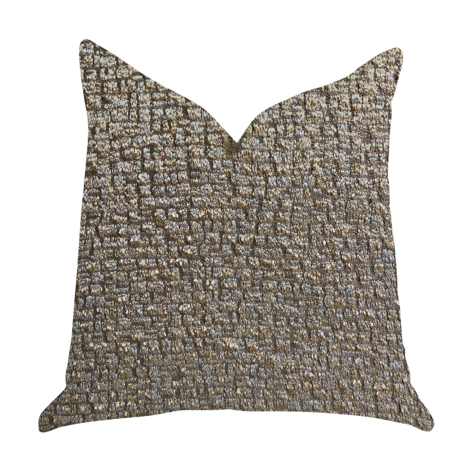 Plutus Moondust Radiance Luxury Throw Pillow In Gold Leaf  - Double Sided  18' X 18'