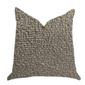 Plutus Moondust Radiance Luxury Throw Pillow In Gold Leaf  - Double Sided  20' X 20'