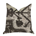 Plutus Metro Pulse Beige And Grey Tones Luxury Throw Pillows - Double Sided  20' X 30' Queen