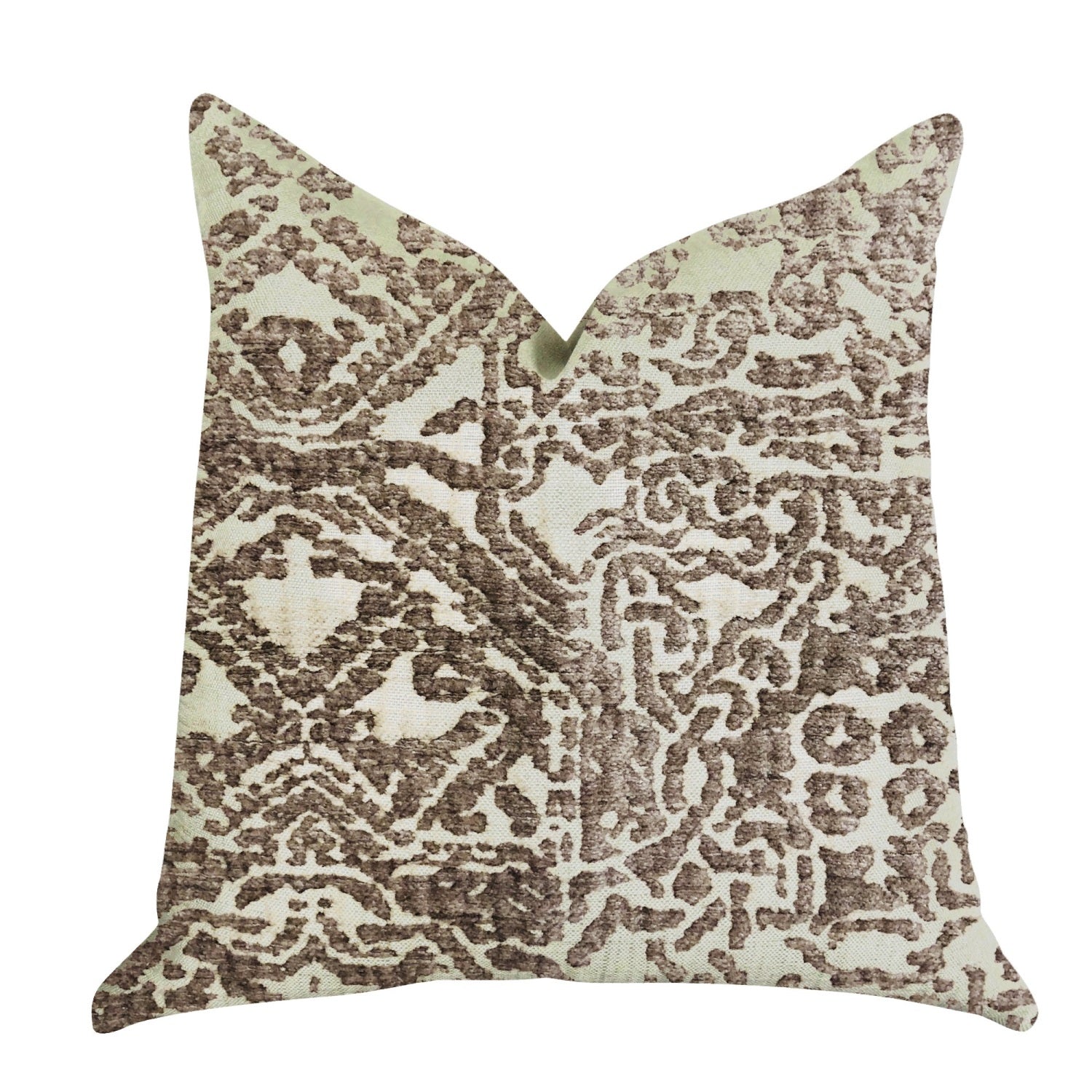 Plutus Dusky Cosmo Textured Luxury Throw Pillow - Double Sided  24' X 24'