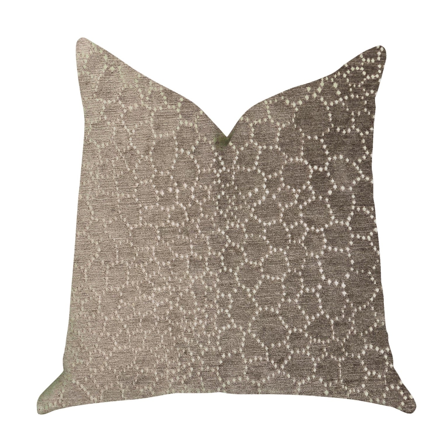 Plutus Bubbly Gal Luxury Throw Pillow In Beige Tones - Double Sided  26' X 26'