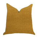 Plutus Wild Turmeric Luxury Throw Pillow In Gold  - Double Sided  22' X 22'