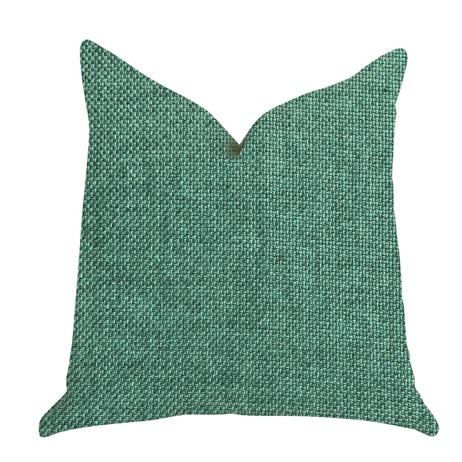 Plutus Grass Seed Luxury Throw Pillow In Green  - Double Sided  18' X 18'