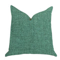 Plutus Grass Seed Luxury Throw Pillow In Green  - Double Sided  26' X 26'