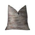 Plutus Pretty Oasis Brown Luxury Throw Pillow - Double Sided  20' X 20'