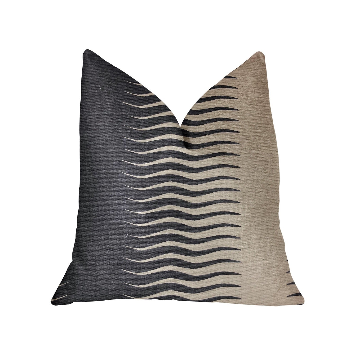 Plutus Dreamland Blue And White Luxury Throw Pillow - Double Sided  24' X 24'