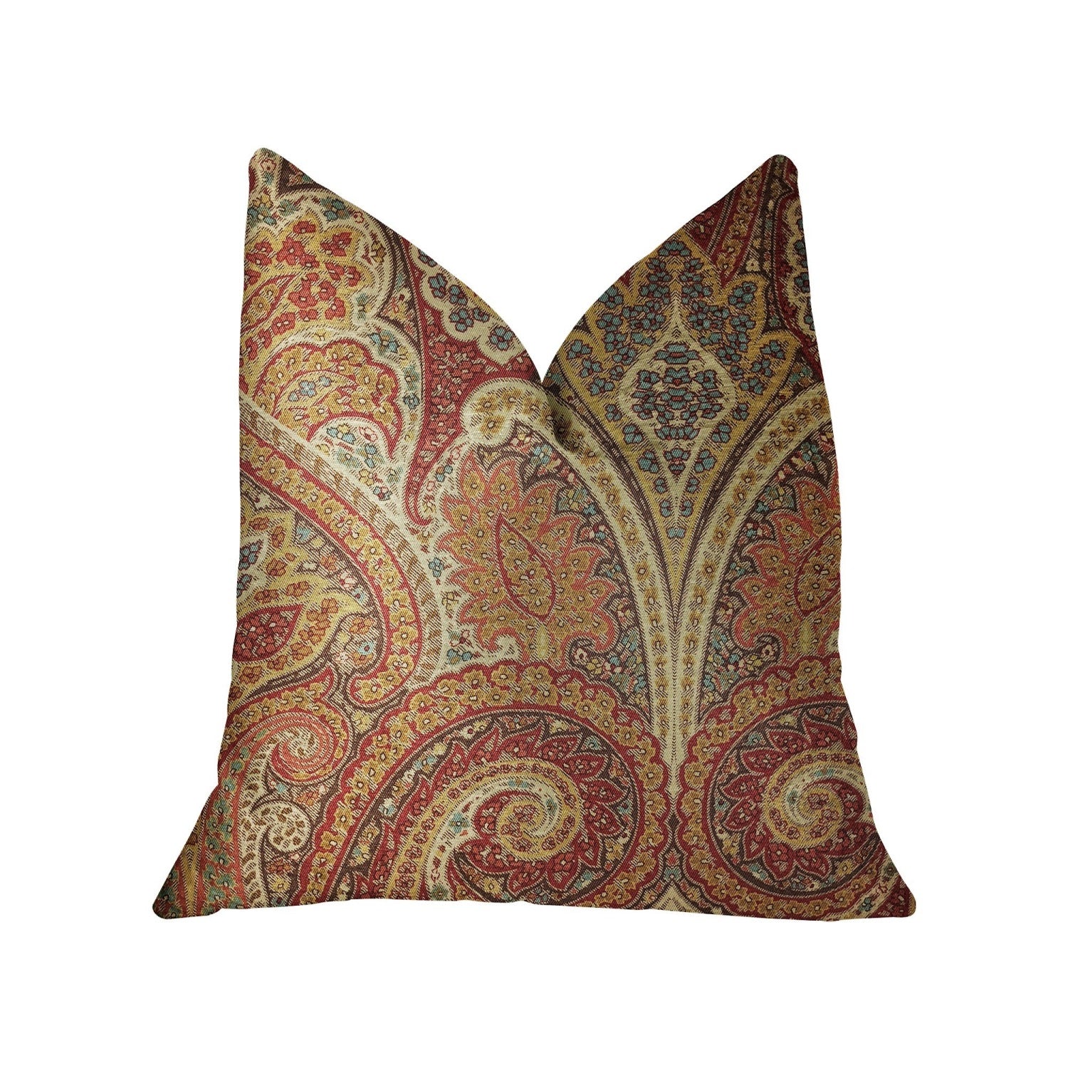Plutus Monarch Serenade Multicolor Luxury Throw Pillow - Double Sided  12' X 20'