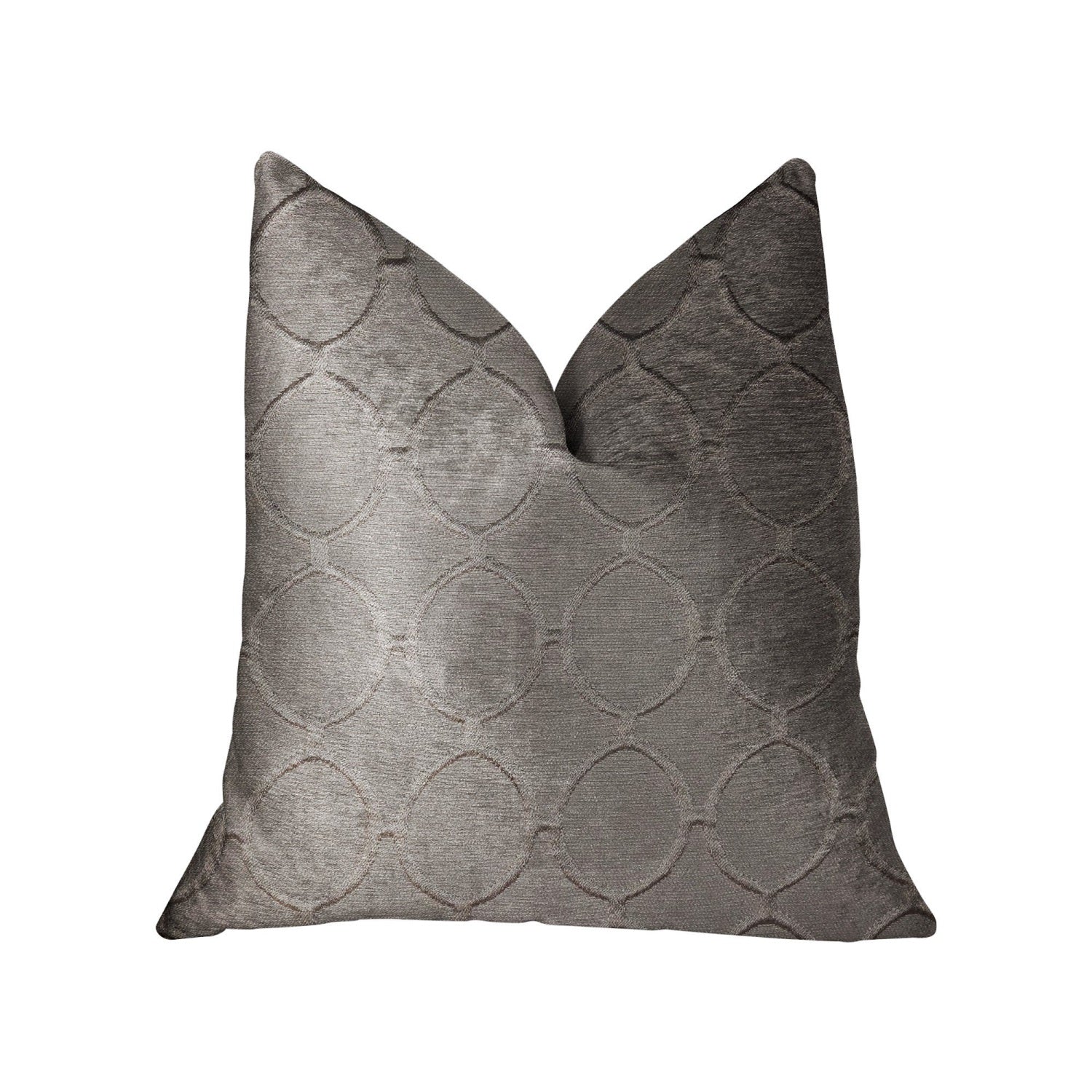 Plutus Moonlight Beige Luxury Throw Pillow - Double Sided  16' X 16'