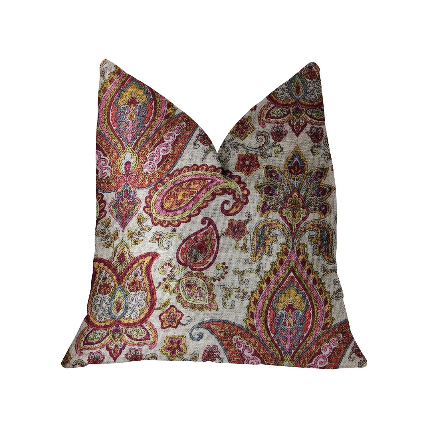 Plutus Tulip Safari  Luxury Throw Pillow - Double Sided  16' X 16'