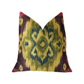 Plutus Destiny Multicolor Luxury Throw Pillow - Double Sided  22' X 22'