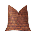 Plutus Roseate Orange Luxury Throw Pillow - Double Sided  20' X 26' Standard