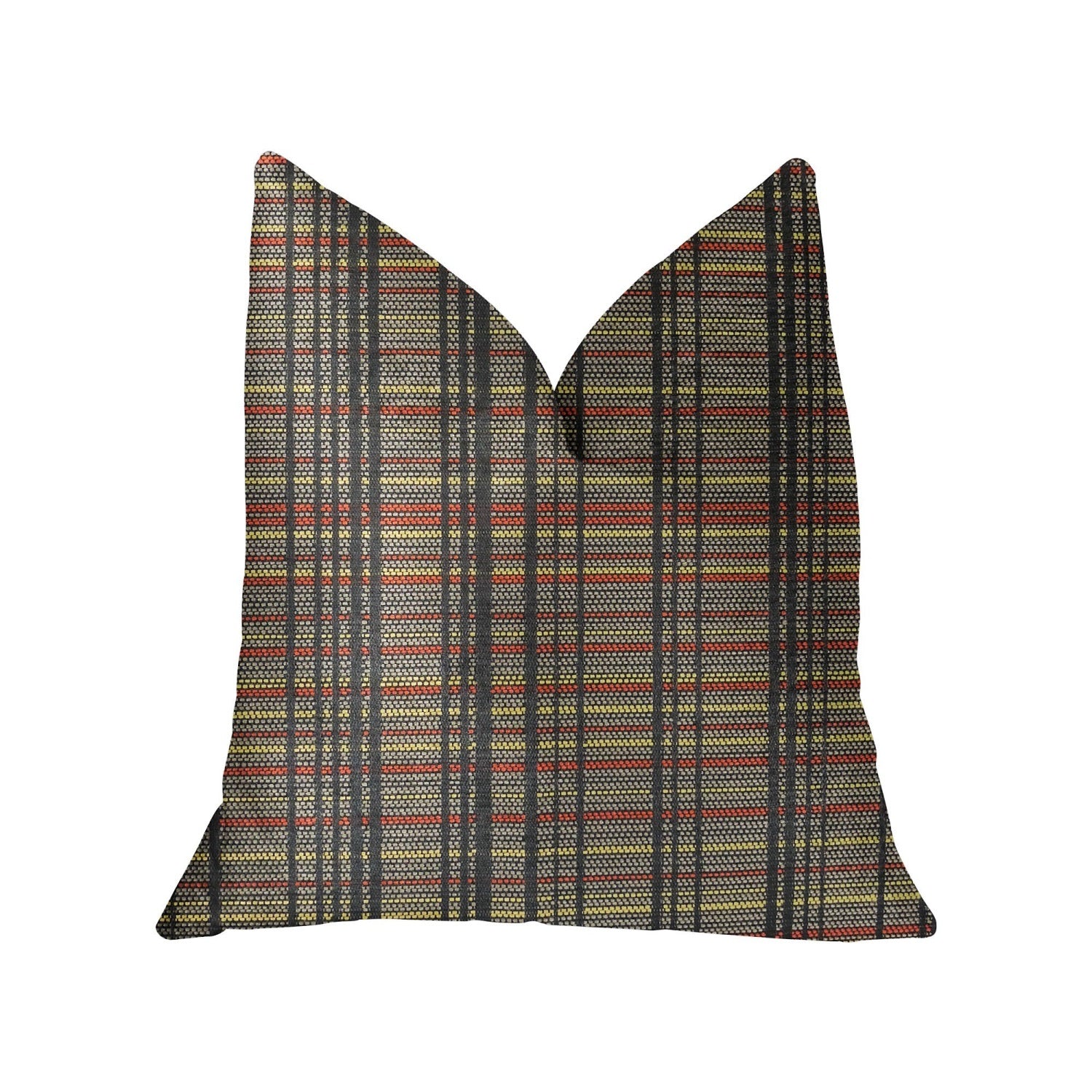Plutus Grizzly Cay Gray Luxury Throw Pillow - Double Sided  12' X 20'