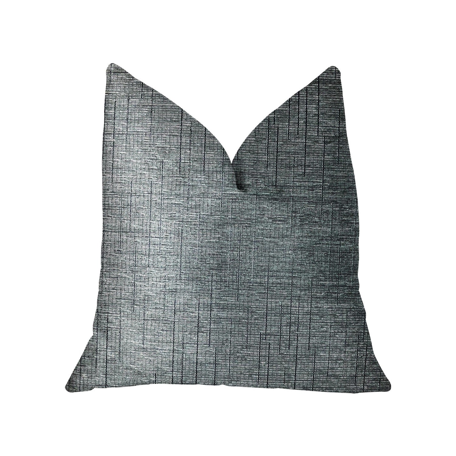 Plutus Newera Bliss Blue Luxury Throw Pillow - Double Sided  24' X 24'