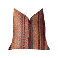 Plutus Red Cosmo Multicolor Luxury Throw Pillow - Double Sided  18' X 18'