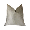 Plutus Gold Divinity Gold And Beige Luxury Throw Pillow - Double Sided  12' X 20'