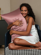 [Pale Mauve] SilkSilky  30Momme Pillowcase 002