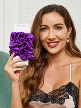 [Purple] SilkSilky  Scrunchie 001