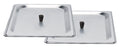 Two 1/2 Size Stainless Lids