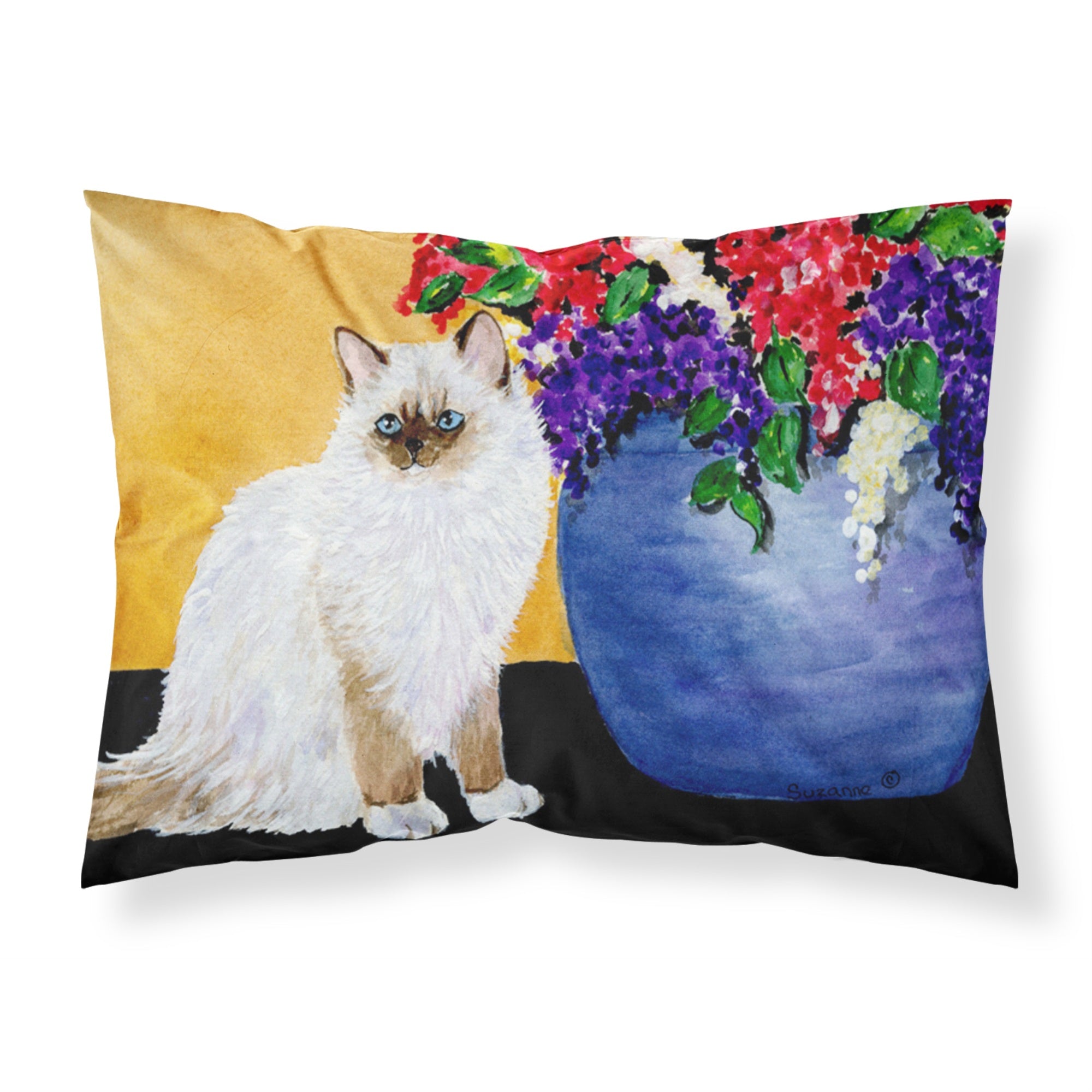 'Caroline'S Treasures Ss8604Pillowcase Cat-Ragdoll Moisture Wicking Fabric Standard Pillowcase, Large, Multicolor'
