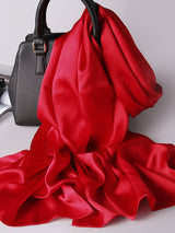 [Red] SilkSilky  Scarf 005