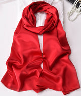 [Red] SilkSilky  Scarf 006