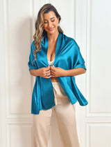 [Teal] SilkSilky  Scarf 007