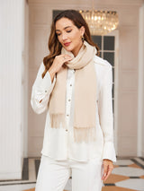 [Beige] SilkSilky  Scarf 003