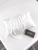 [White] SilkSilky  30Momme Pillowcase 005