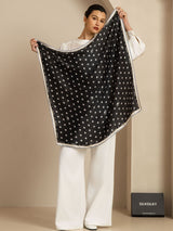 [Black] SilkSilky  Scarf 004