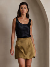 [Black] SilkSilky  Sleeveless Camisole Top 004