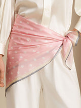 [Pink] SilkSilky  Scarf 003