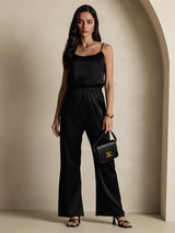 [Black] SilkSilky  Spaghetti Strap Camisole Top 008