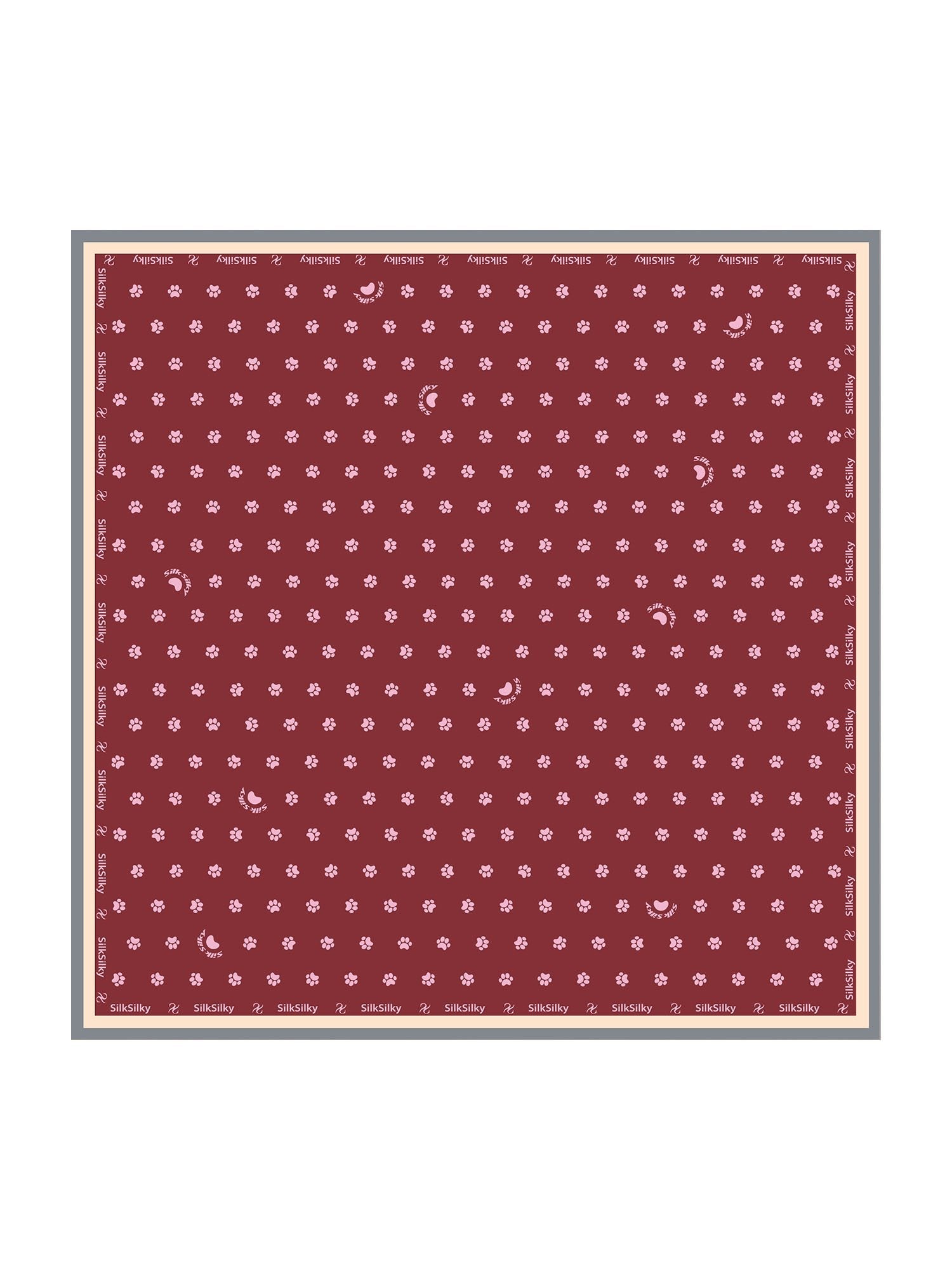 [Wine] SilkSilky  Scarf 001