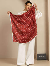 [Wine] SilkSilky  Scarf 005