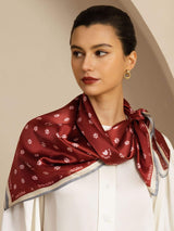 [Wine] SilkSilky  Scarf 002