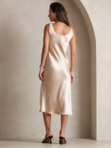[Champagne] SilkSilky  Sleeveless Dress 002
