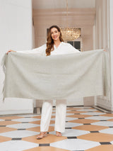 [Light Gray] SilkSilky  Scarf 004