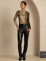 [Tiger] SilkSilky  Long Sleeve Women's T-Shirt 007