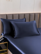 [Dark Blue] SilkSilky  19Momme Pure Silk Pillowcase 001