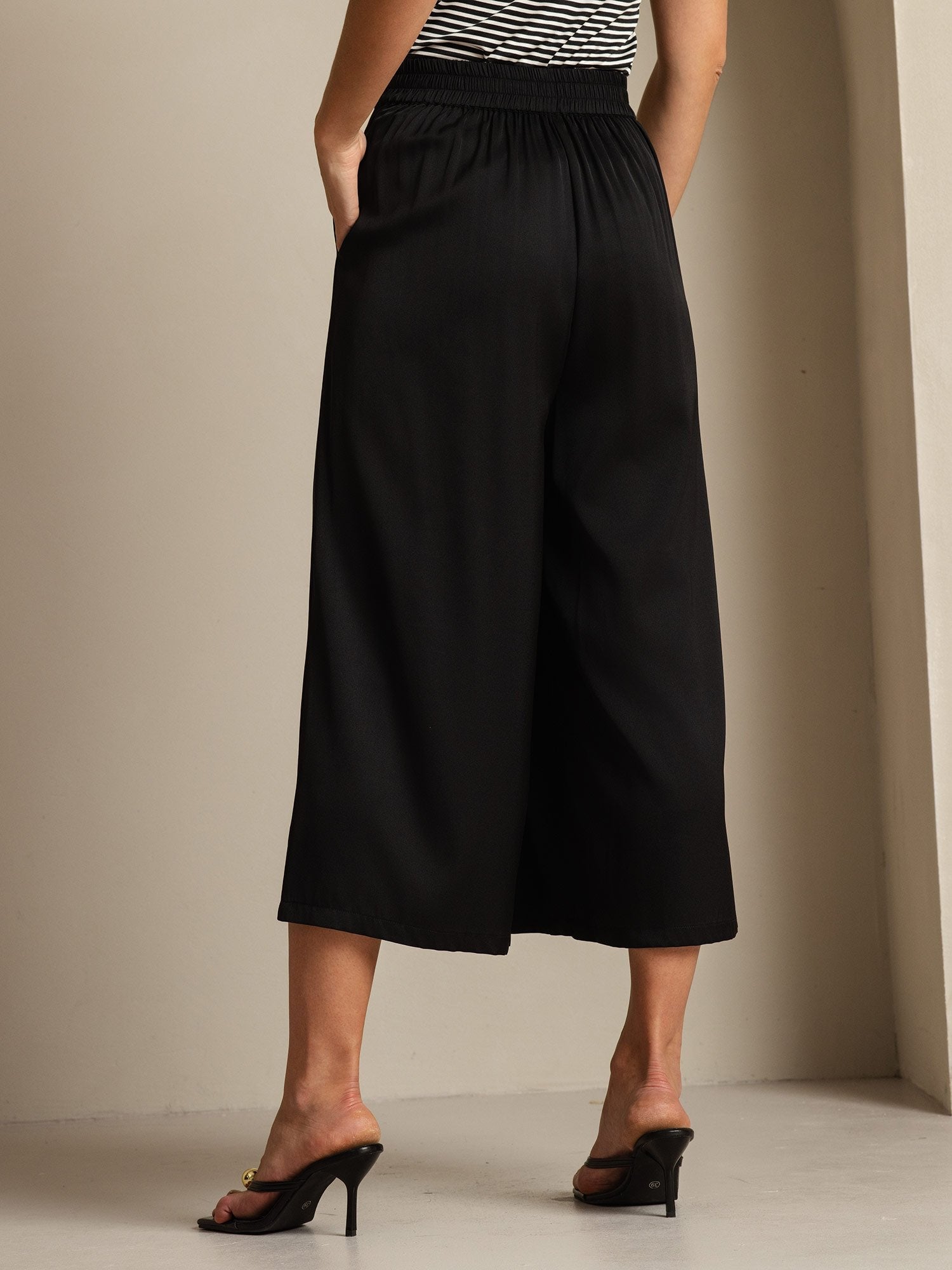 [Black] SilkSilky  Women's Pants 002
