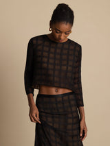 [Black] SilkSilky  Long Sleeve Round Neck Women's Outfit Sets 007