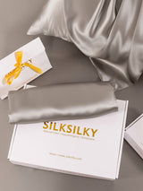 [Gray] SilkSilky  22Momme Pure Silk Pillowcase 003