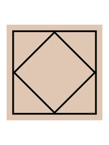 [Beige Square] SilkSilky  Scarf 001