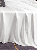 [White] SilkSilky  19Momme Bedding Set 005